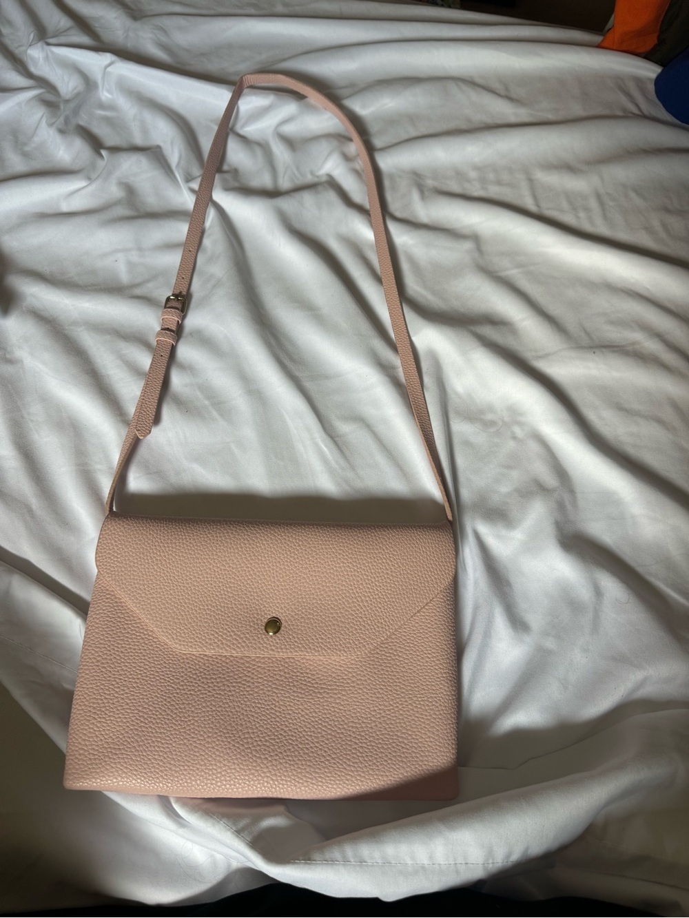 Forever 21 Blush Pink Envelope Crossbody with Gold Snap